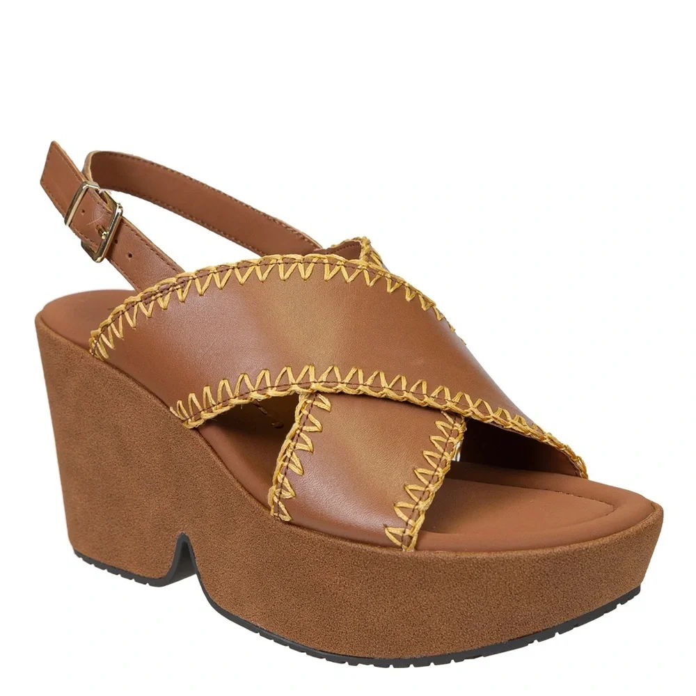 NWOT Naked Feet Tofino Heeled Sandals Size 8.5